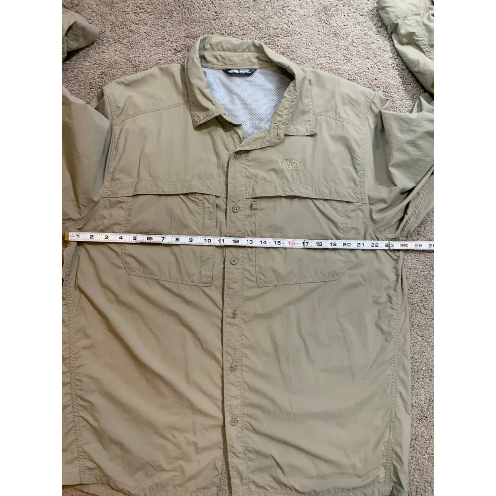 The North‎ Face Men's Button-Up Shirt/Jacket Tan XL Collard Streetwear Gorpcore